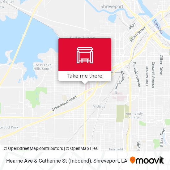 Mapa de Hearne Ave & Catherine St (Inbound)