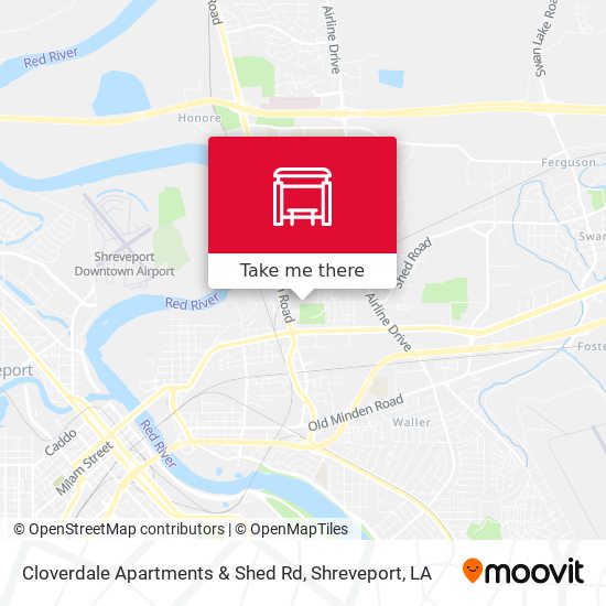 Cloverdale Apartments & Shed Rd map