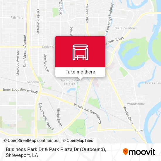 Business Park Dr & Park Plaza Dr (Outbound) map