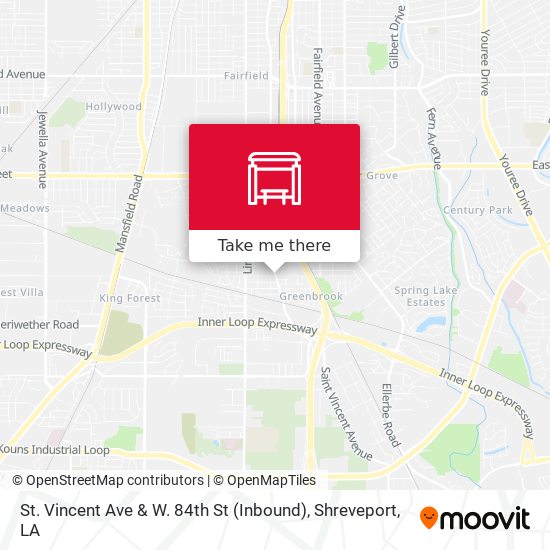 St. Vincent Ave & W. 84th St (Inbound) map