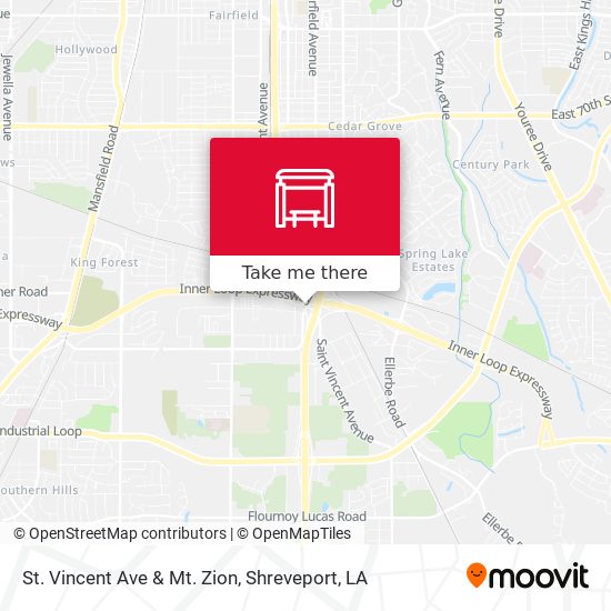 St. Vincent Ave & Mt. Zion map