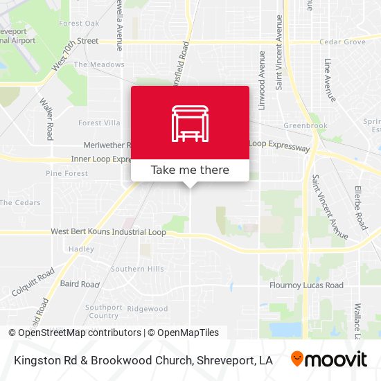Kingston Rd & Brookwood Church map