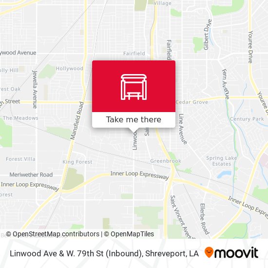 Linwood Ave & W. 79th St (Inbound) map