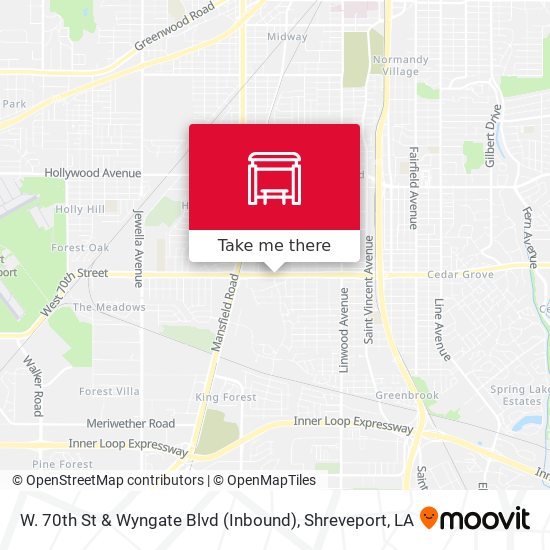 Mapa de W. 70th St & Wyngate Blvd (Inbound)