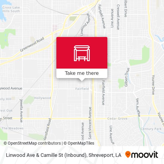 Linwood Ave & Camille St (Inbound) map