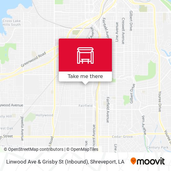Mapa de Linwood Ave & Grisby St (Inbound)