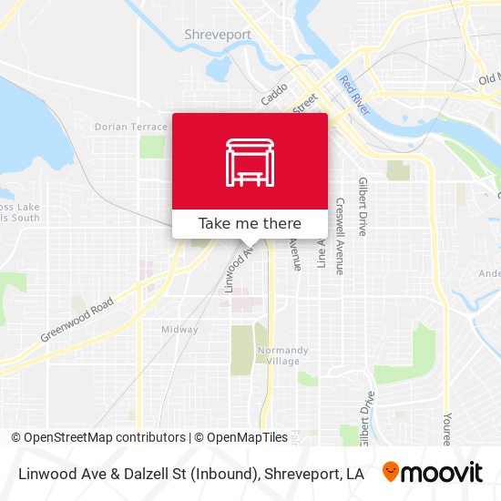 Linwood Ave & Dalzell St (Inbound) map