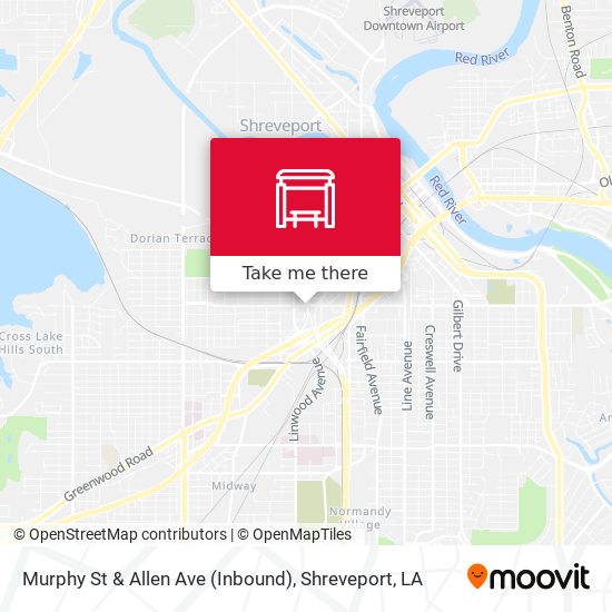 Murphy St & Allen Ave (Inbound) map