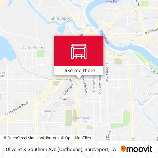 Mapa de Olive St & Southern Ave (Outbound)