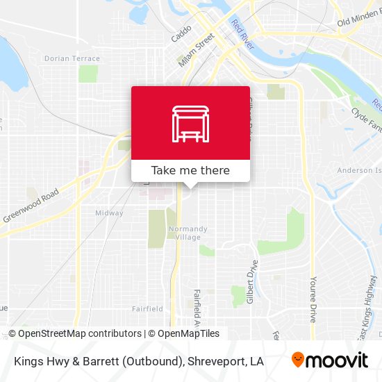 Kings Hwy & Barrett (Outbound) map