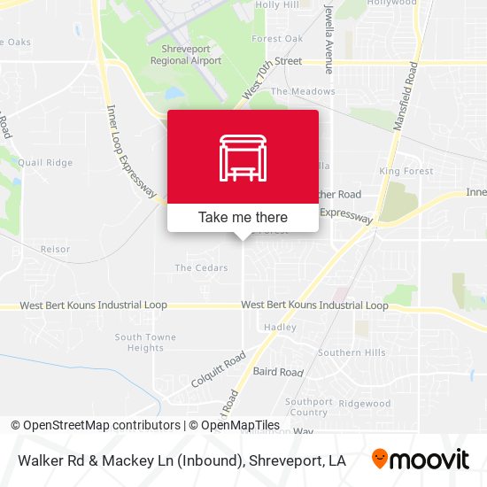 Walker Rd & Mackey Ln (Inbound) map