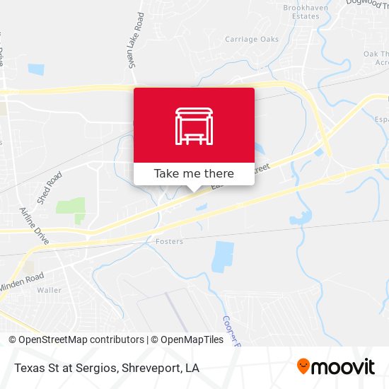 Mapa de Texas St at Sergios