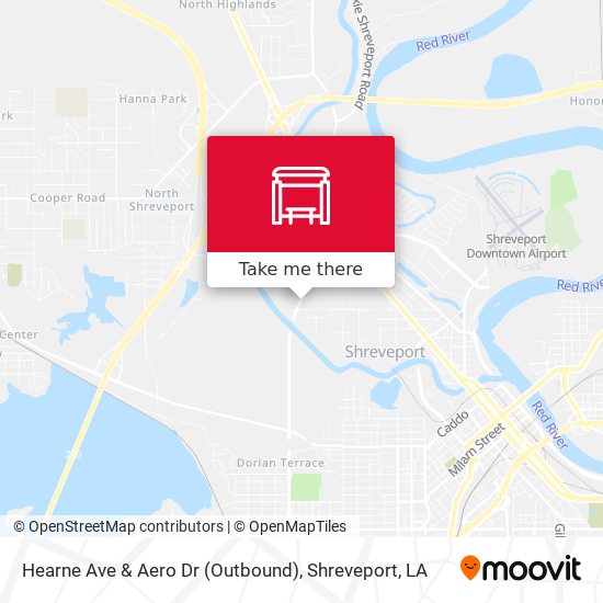 Hearne Ave & Aero Dr (Outbound) map