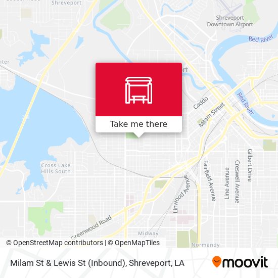 Milam St & Lewis St (Inbound) map