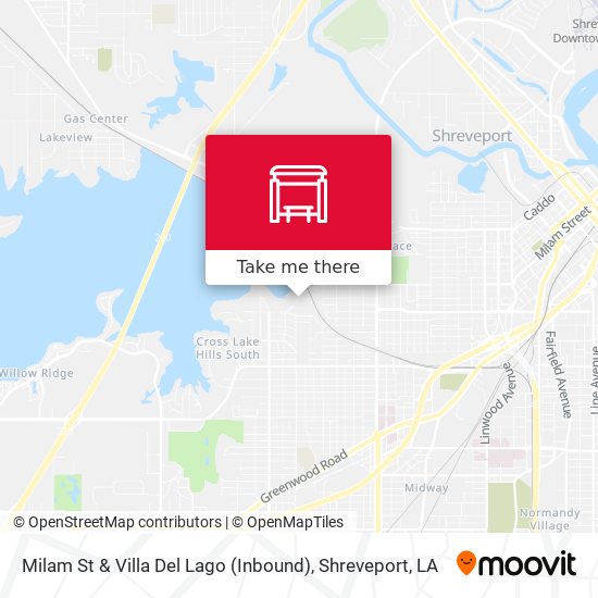 Mapa de Milam St & Villa Del Lago (Inbound)