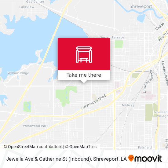 Jewella Ave & Catherine St (Inbound) map