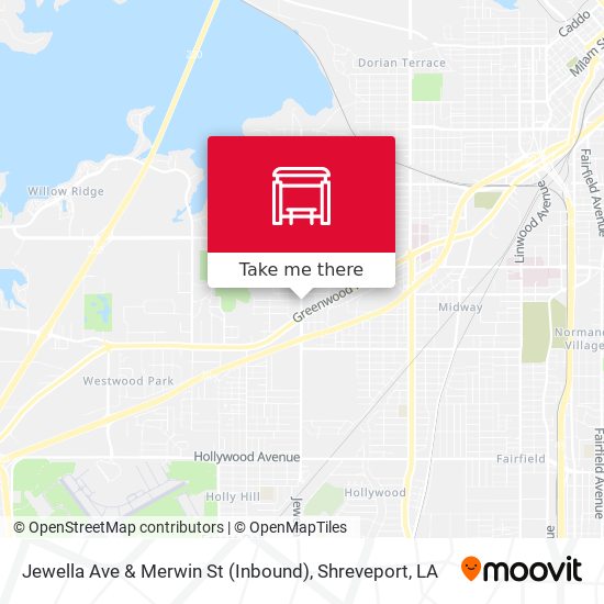 Mapa de Jewella Ave & Merwin St (Inbound)