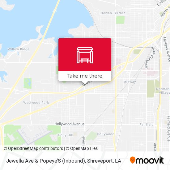 Mapa de Jewella Ave & Popeye’S (Inbound)