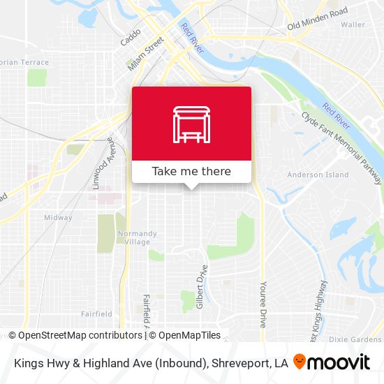 Mapa de Kings Hwy & Highland Ave (Inbound)