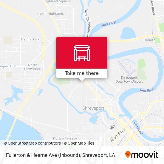 Fullerton & Hearne Ave (Inbound) map