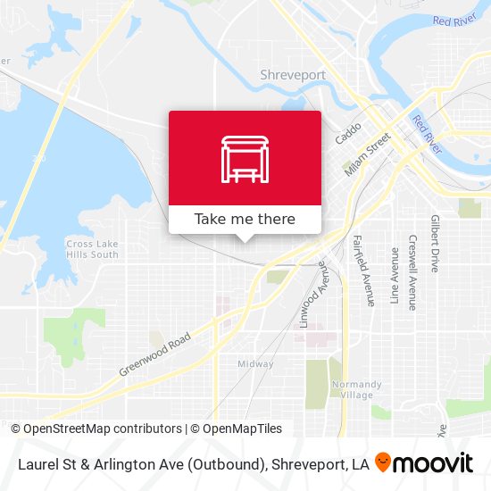 Laurel St & Arlington Ave (Outbound) map