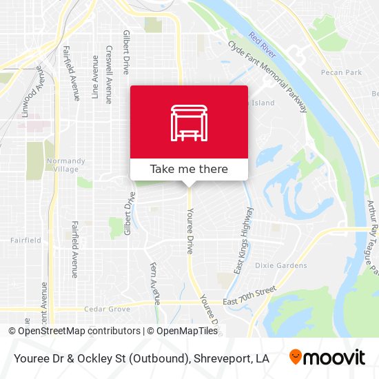 Youree Dr & Ockley St (Outbound) map