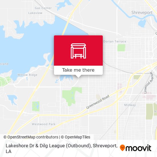 Lakeshore Dr & Dilg League (Outbound) map