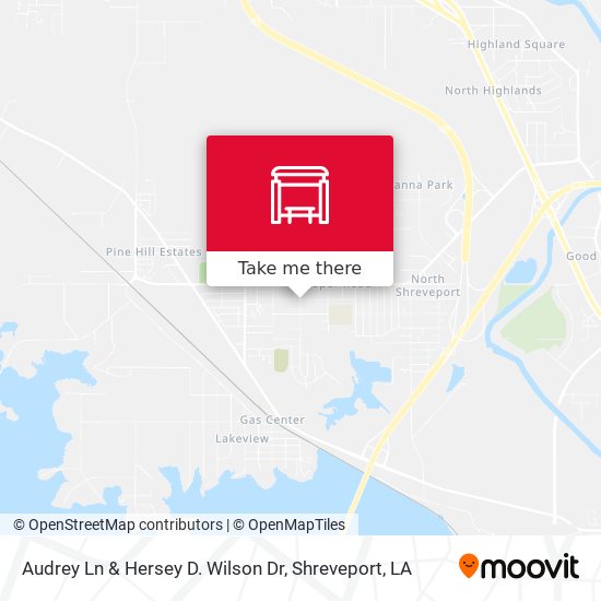 Audrey Ln & Hersey D. Wilson Dr map