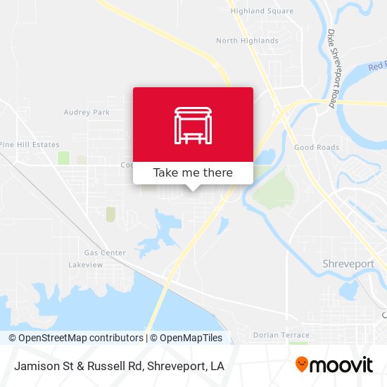 Jamison St & Russell Rd map