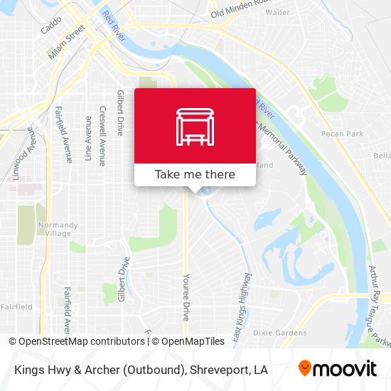 Mapa de Kings Hwy & Archer (Outbound)