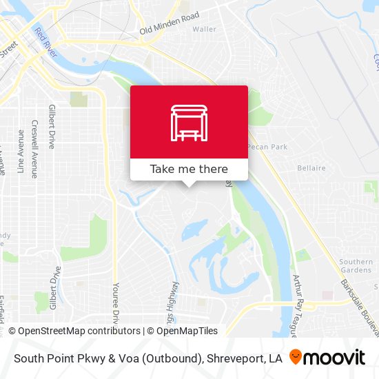 Mapa de South Point Pkwy & Voa (Outbound)