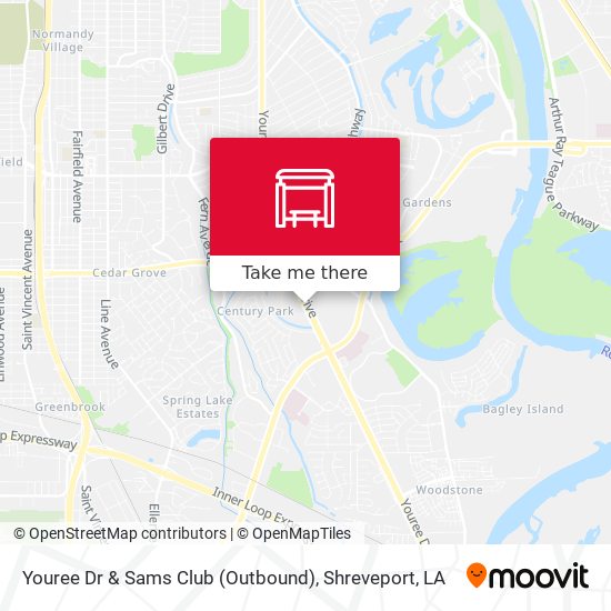 Youree Dr & Sams Club (Outbound) map