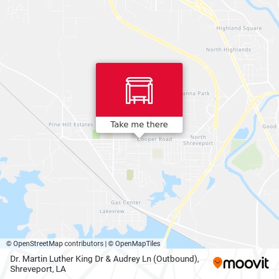 Dr. Martin Luther King Dr & Audrey Ln (Outbound) map