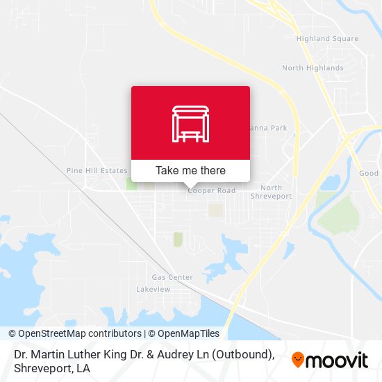 Dr. Martin Luther King Dr.  & Audrey Ln (Outbound) map