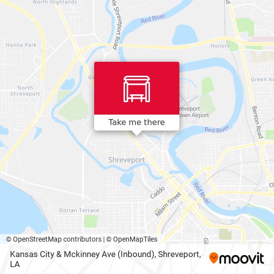 Mapa de Kansas City & Mckinney Ave (Inbound)