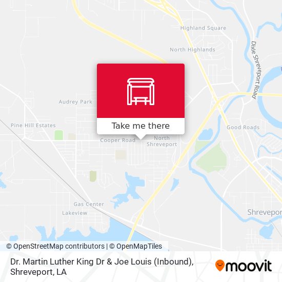 Mapa de Dr. Martin Luther King Dr & Joe Louis (Inbound)