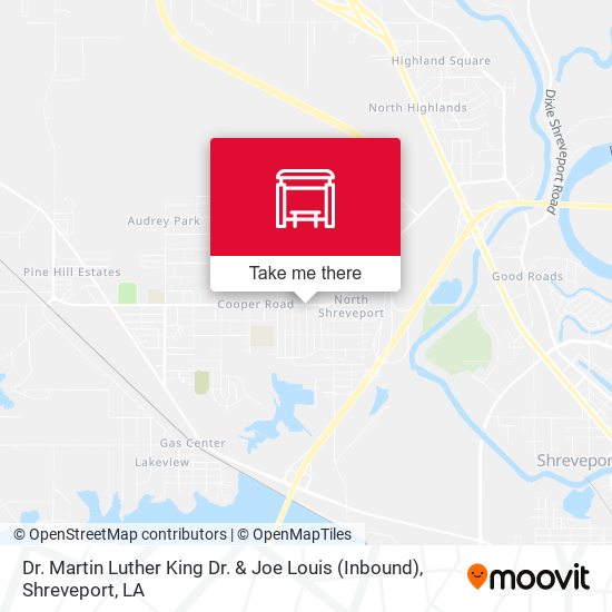 Dr. Martin Luther King Dr & Joe Louis (Inbound) map