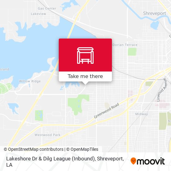 Mapa de Lakeshore Dr & Dilg League (Inbound)