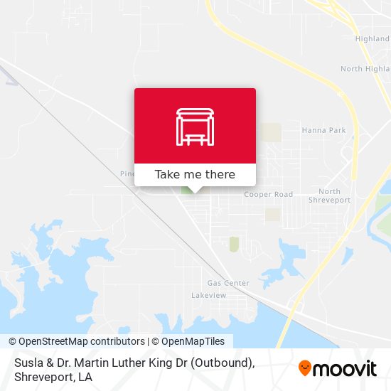 Mapa de Susla & Dr. Martin Luther King Dr (Outbound)