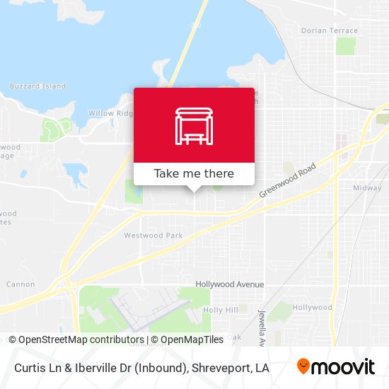 Mapa de Curtis Ln & Iberville Dr (Inbound)