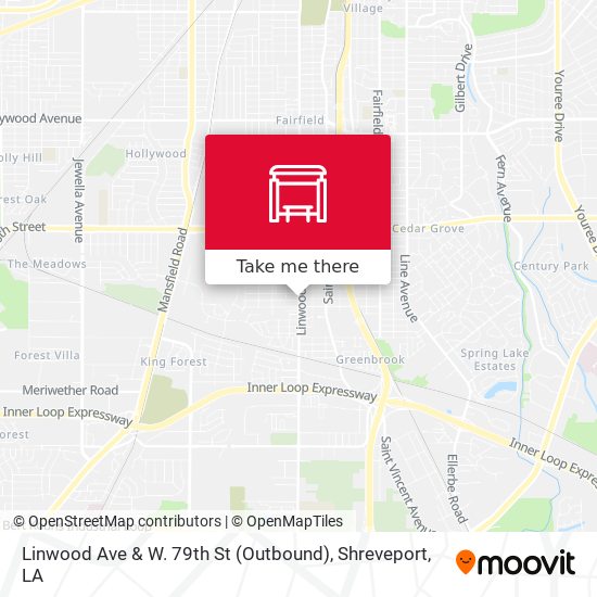 Mapa de Linwood Ave & W. 79th St (Outbound)