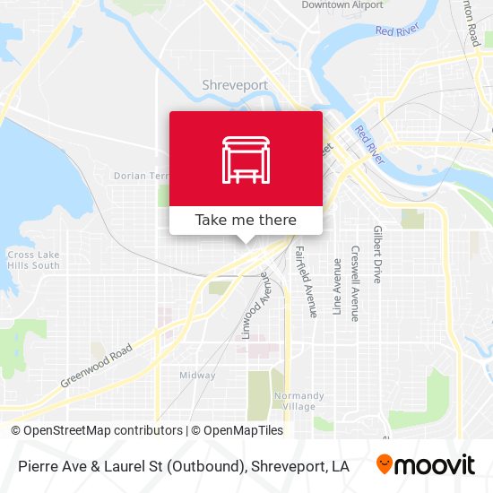 Pierre Ave & Laurel St (Outbound) map