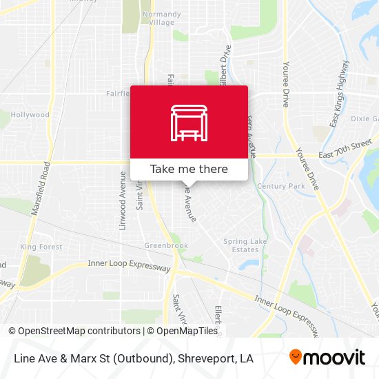 Line Ave & Marx St (Outbound) map