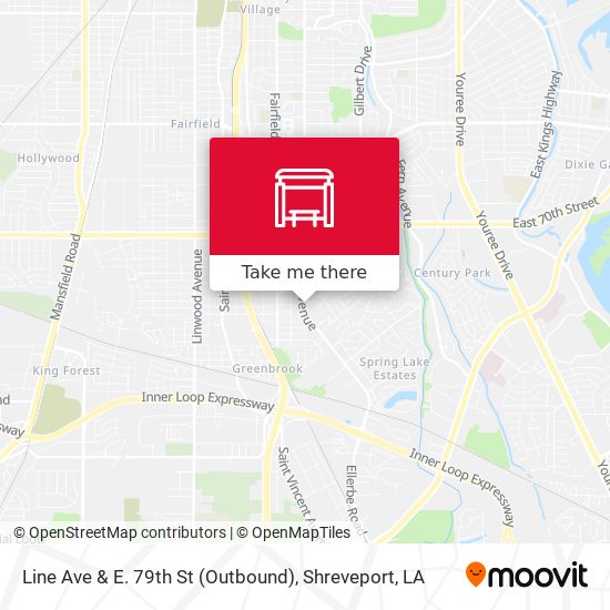 Line Ave & E. 79th St (Outbound) map