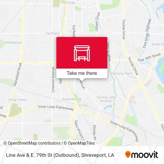 Mapa de Line Ave & E. 79th St (Outbound)