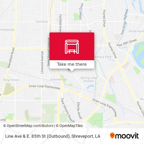 Line Ave & E. 85th St (Outbound) map