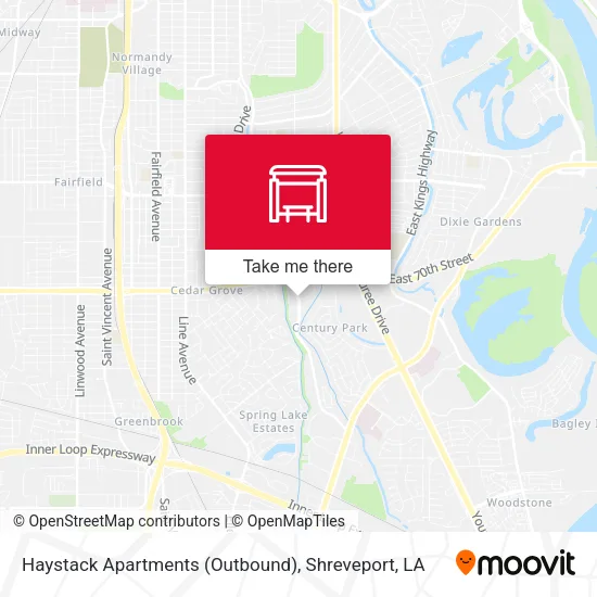 Mapa de Haystack Apartments (Outbound)