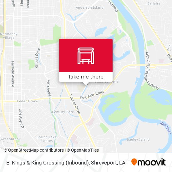 E. Kings & King Crossing (Inbound) map