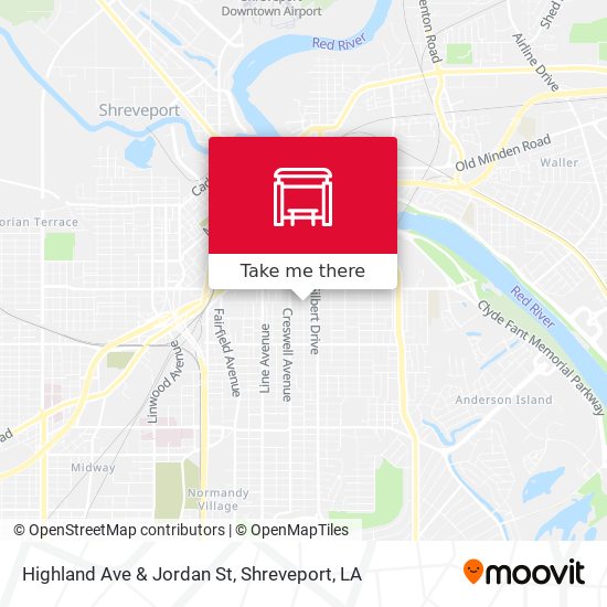 Highland Ave & Jordan St map