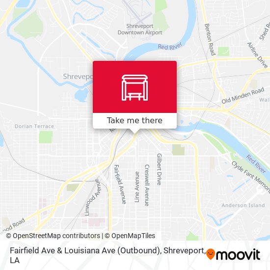 Fairfield Ave & Louisiana Ave (Outbound) map